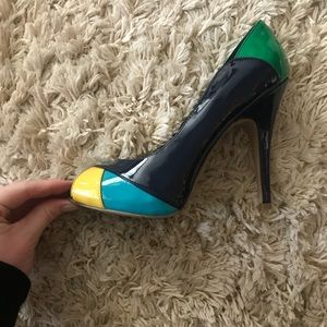 Nine West Color Block Pumps